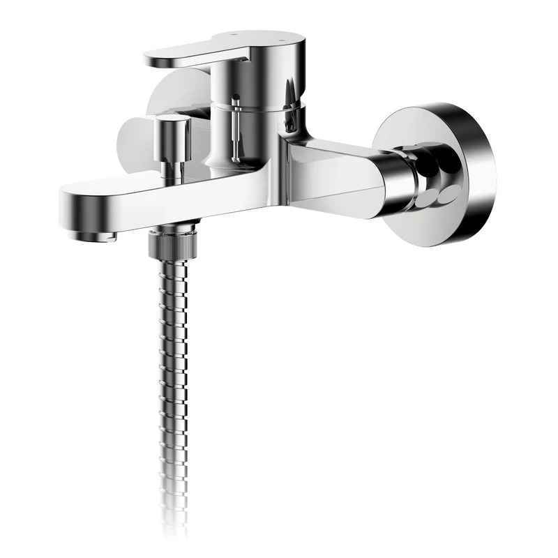 Lana Chrome Wall Mounted Bath Shower Mixer Tap