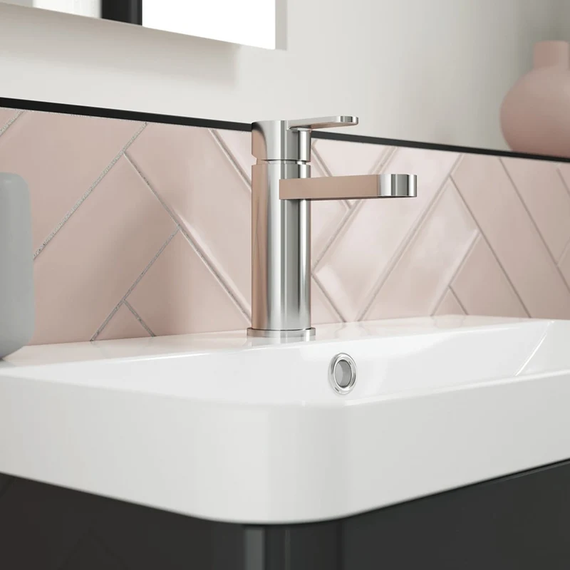 Lana Chrome Basin Mixer Tap With Push Open Waste