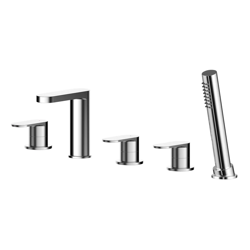 Capri Chrome 5 Hole Bath Shower Mixer