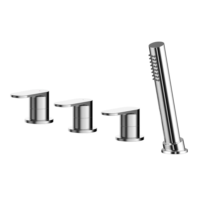 Capri Chrome 4 Hole Bath Shower Mixer