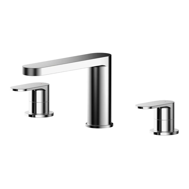 Capri Chrome 3 Hole Bath Filler