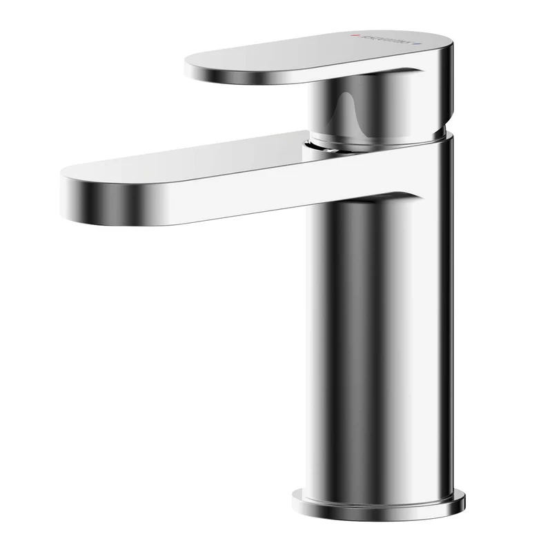Capri Chrome Mini Basin Mixer With Push Open Waste