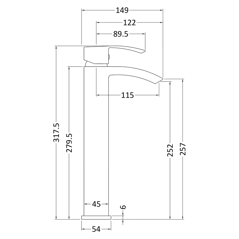 Como Tall Basin Mixer