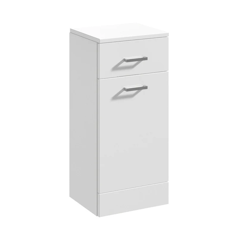 Nuie Mayford Laundry Basket Contemporary Gloss White MFC Painted Gloss 765x330x350mm
