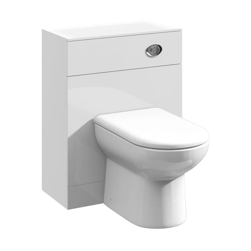 Nuie Mayford 600mm Wc Unit Contemporary Gloss White MFC Painted Gloss 766x600x330mm