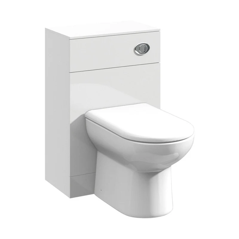 Nuie Mayford 500mm Wc Unit Contemporary Gloss White MFC Painted Gloss 766x500x330mm