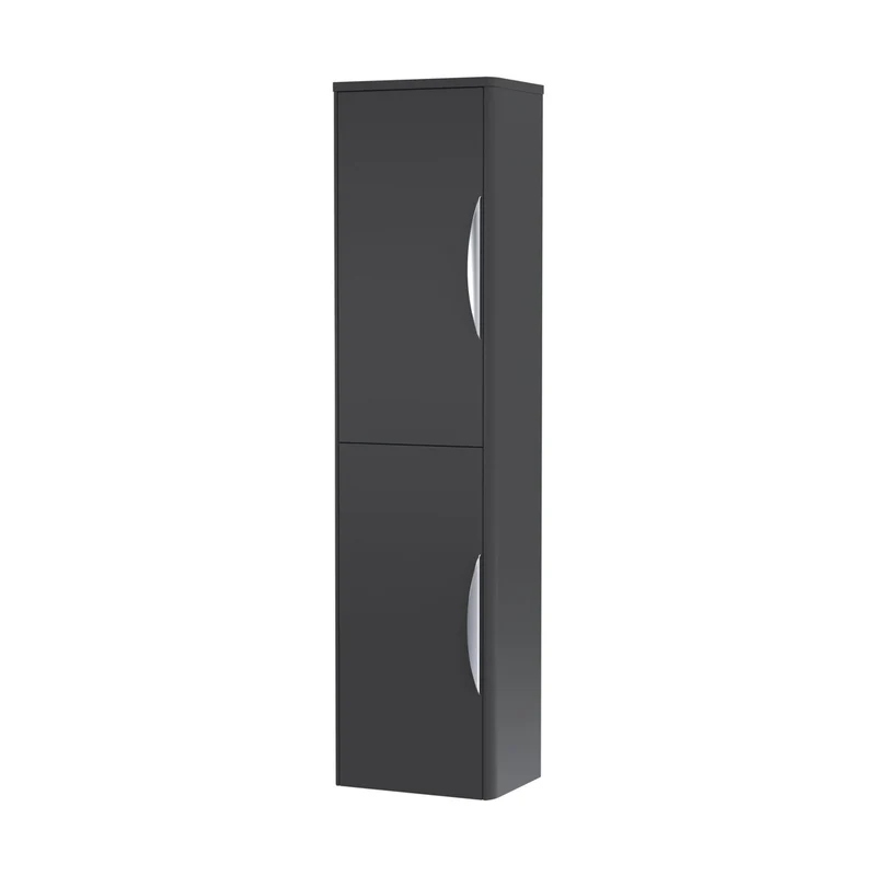 Nuie Parade 350mm Tall Unit Contemporary Soft Black MFC Painted Matt 1399x356x253mm