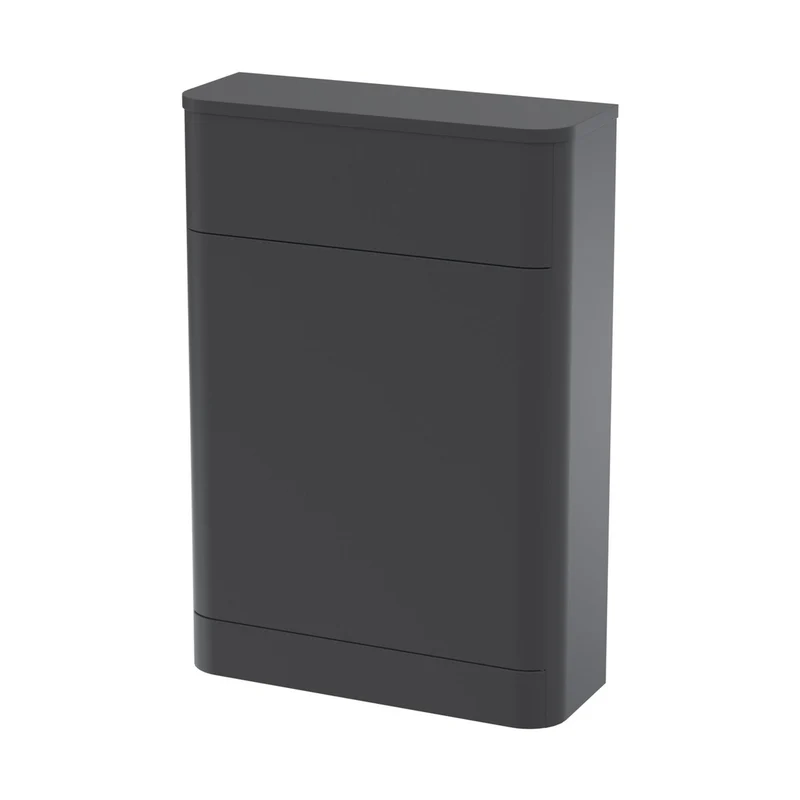 Nuie Parade 550mm Wc Unit Contemporary Soft Black MFC Painted Matt 800x550x205mm