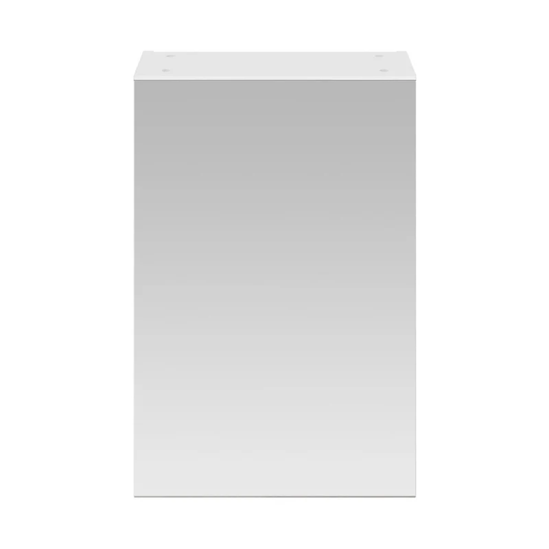 Nuie Fusion 450mm Mirror Cabinet Contemporary Gloss White MFC Painted Gloss 715x450x182mm