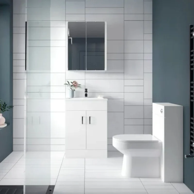 Nuie Eden 500mm Wc Unit Contemporary Gloss White MFC Painted Gloss 800x500x200mm