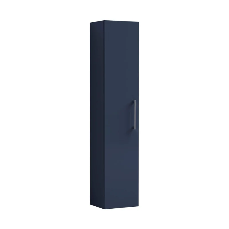 Nuie Arno 300mm Tall Unit (1 Door) Contemporary Midnight Blue MFC Painted Matt 1433x300x253mm