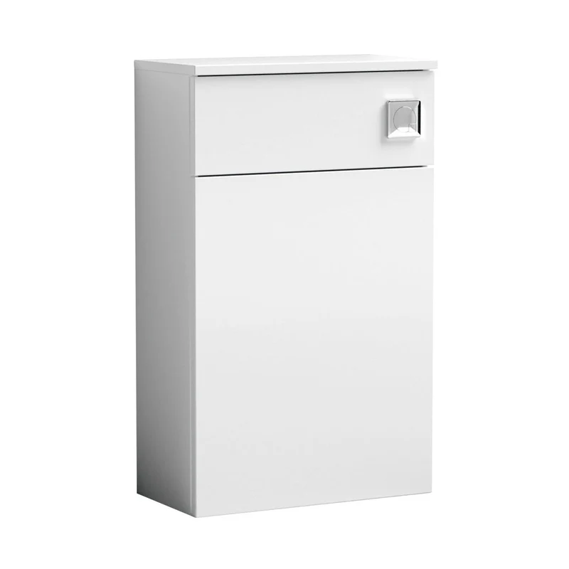 Nuie Arno 500mm Wc Unit Contemporary Gloss White MFC Painted Gloss 795x502x260mm