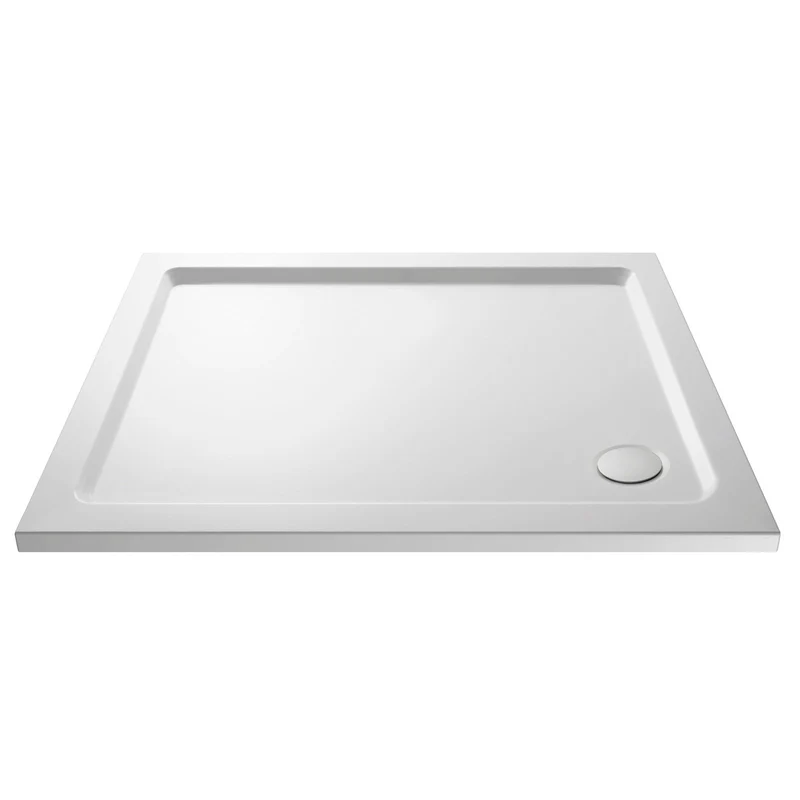 Stone Resin 40mm Rectangular Shower Tray & Waste 1000 x 700mm
