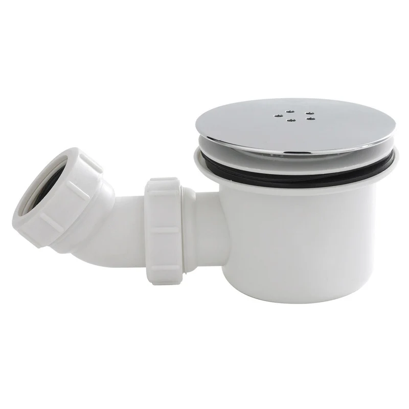 90mm Fast Flow Shower Tray Waste - Chrome
