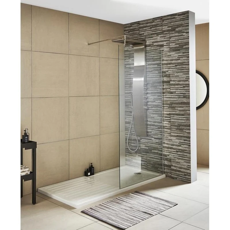 Vista 8mm Chrome Walk-In Shower Screen - 1850mm