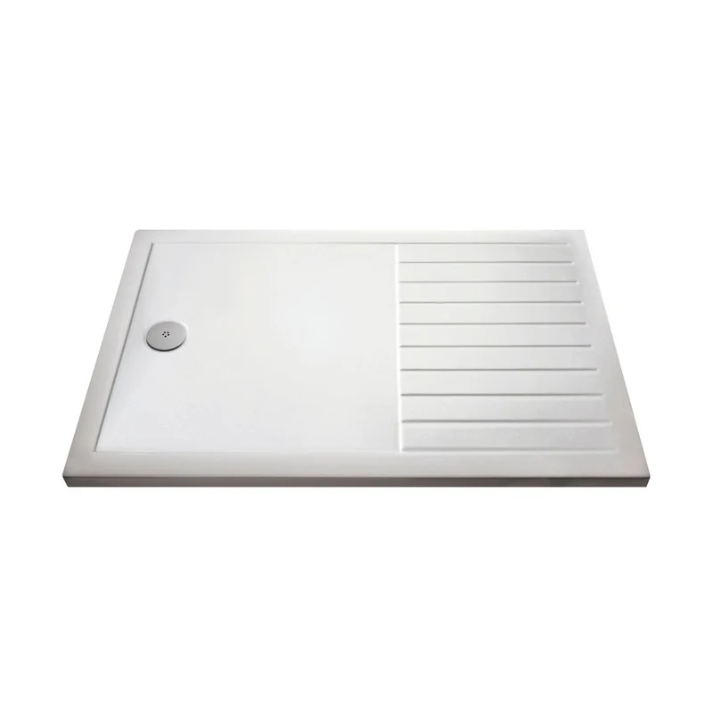 Nuie Wetroom Trays Rectangular Walk-in Shower Tray 1400 X 900 Contemporary White Acrylic Capped ABS Caco3 And Pu