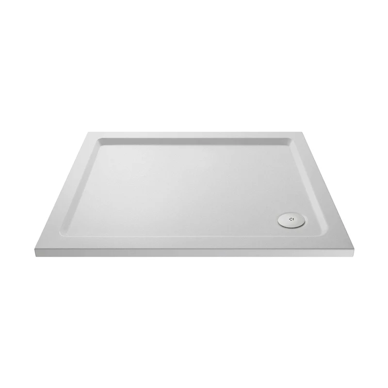 Nuie Rectangular Trays Slip Resistant Rectangular Shower Tray 1100 X 760mm Contemporary European White Acrylic Capped ABS Caco3 And Pu