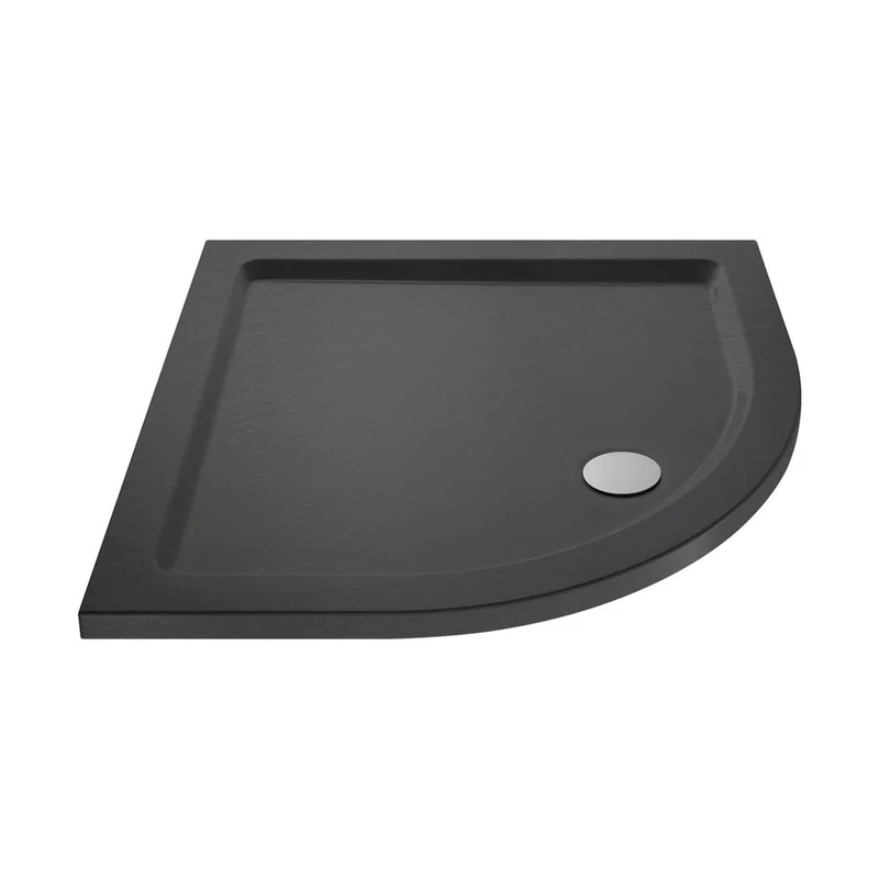 Nuie Quadrant Trays Quadrant Shower Tray 700 X 700mm Contemporary Grey Slate Acrylic Capped ABS Caco3 And Pu