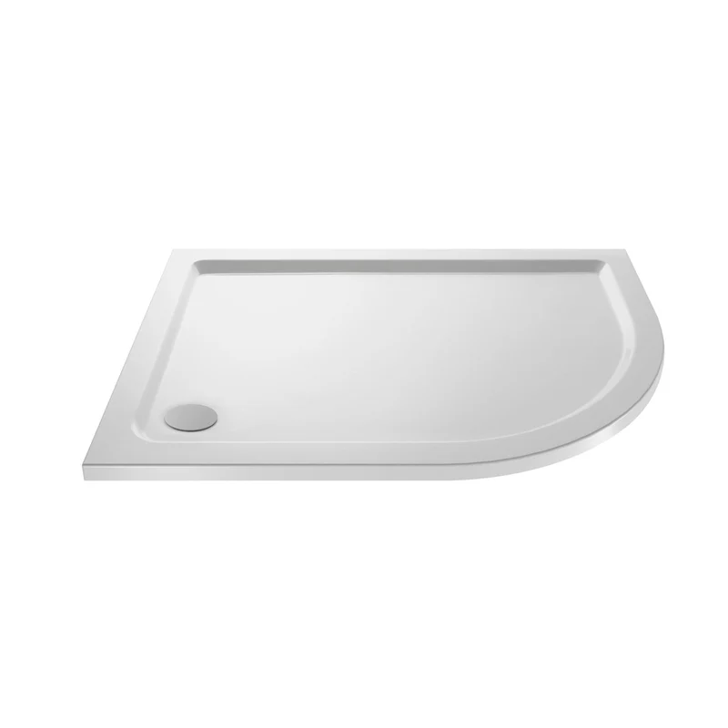 Nuie Offset Quadrant Trays Offset Quad Shower Tray Rh 1200 X 900mm Contemporary White Acrylic Capped ABS Caco3 And Pu