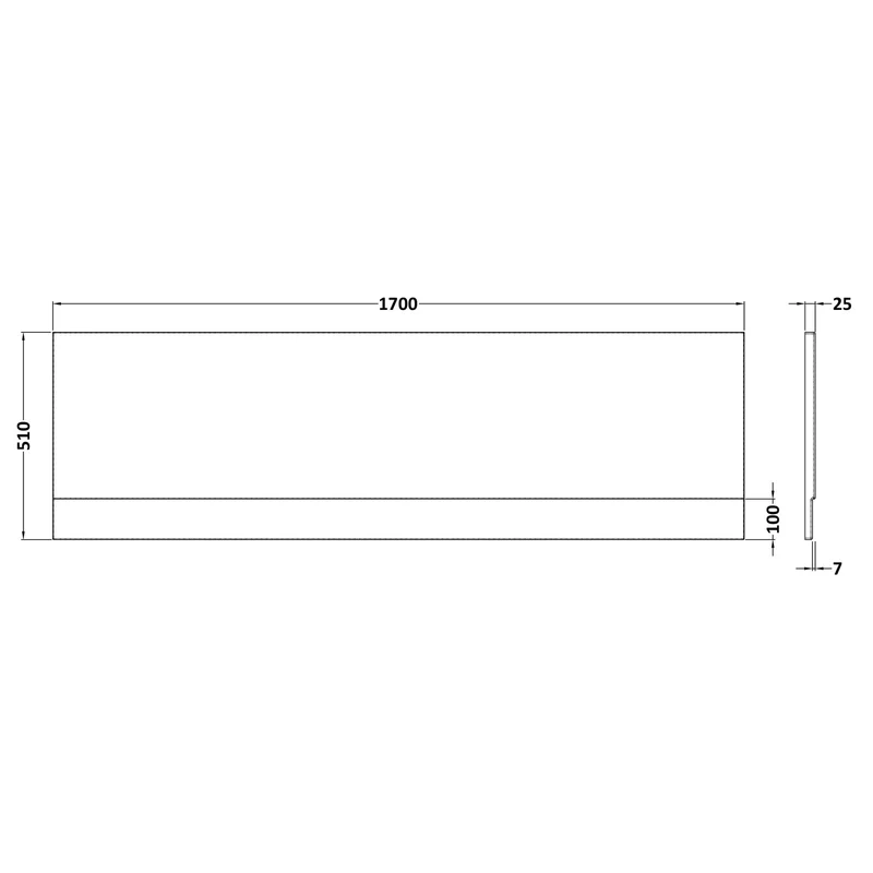 Acrylic Bath Front Panel