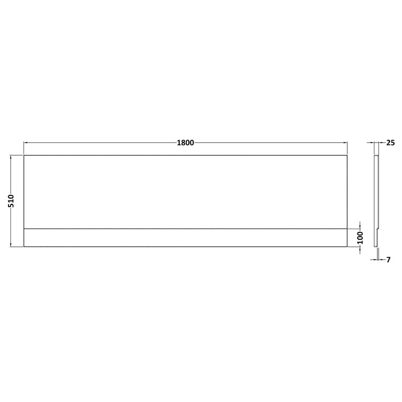 Acrylic Bath Front Panel