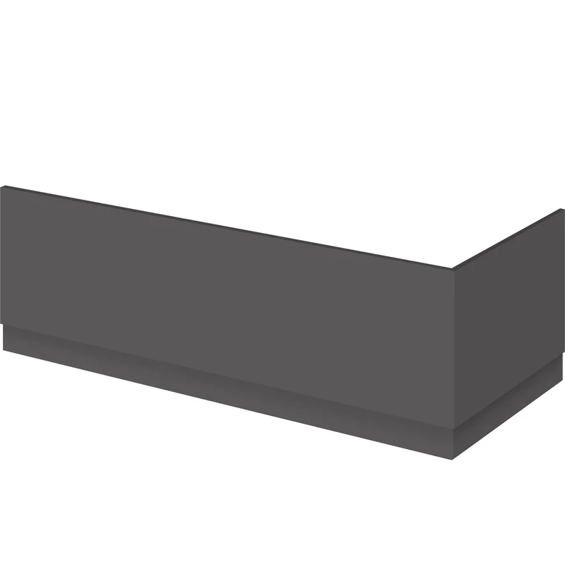 Cape Wooden Bath End Panel - Gloss Grey