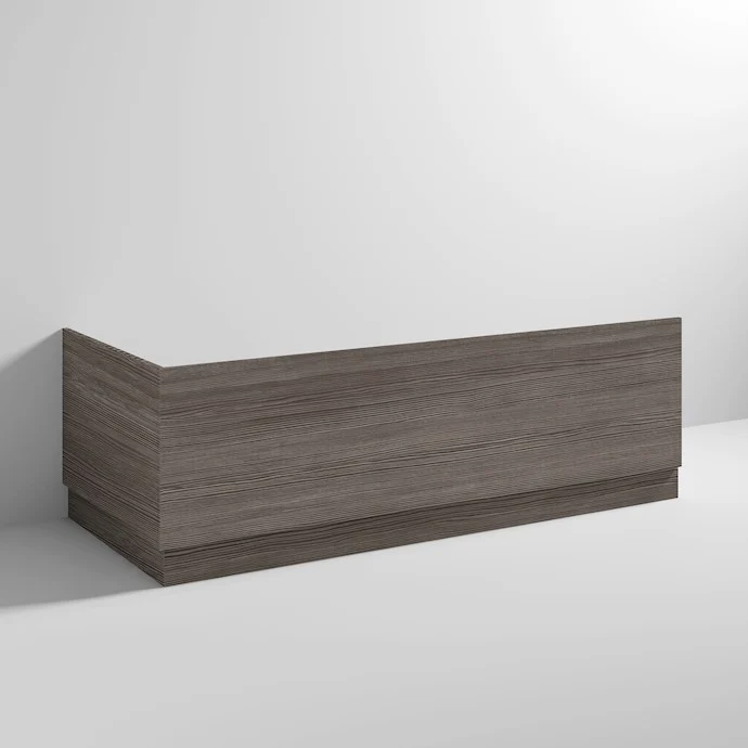 Cape Wooden Bath Front Panel - Anthracite Woodgrain