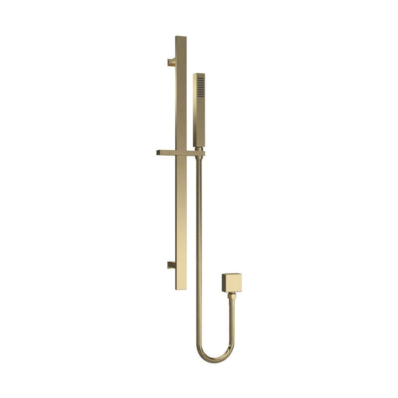 Nuie Slide Rail Kit Contemporary Brushed Brass Brass ABS 685x129x65mm
