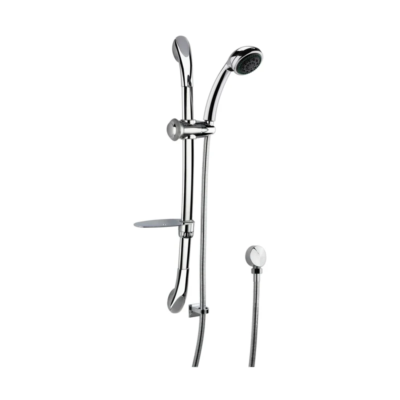 Nuie Luxury Slide Rail Kit Contemporary Chrome Brass ABS 680x215x315mm