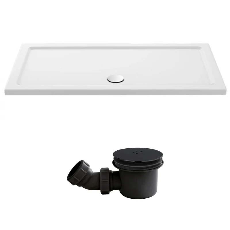 Stone Resin 40mm Rectangular Shower Tray & Waste 1500 x 760mm