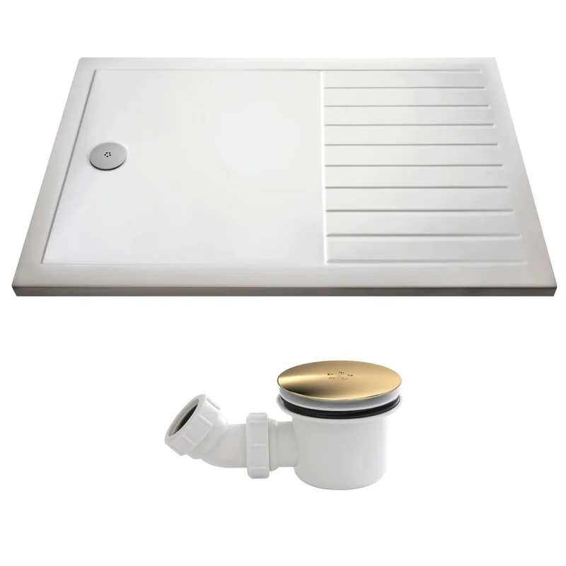 Walk In Shower Tray & Waste 1700 x 800mm