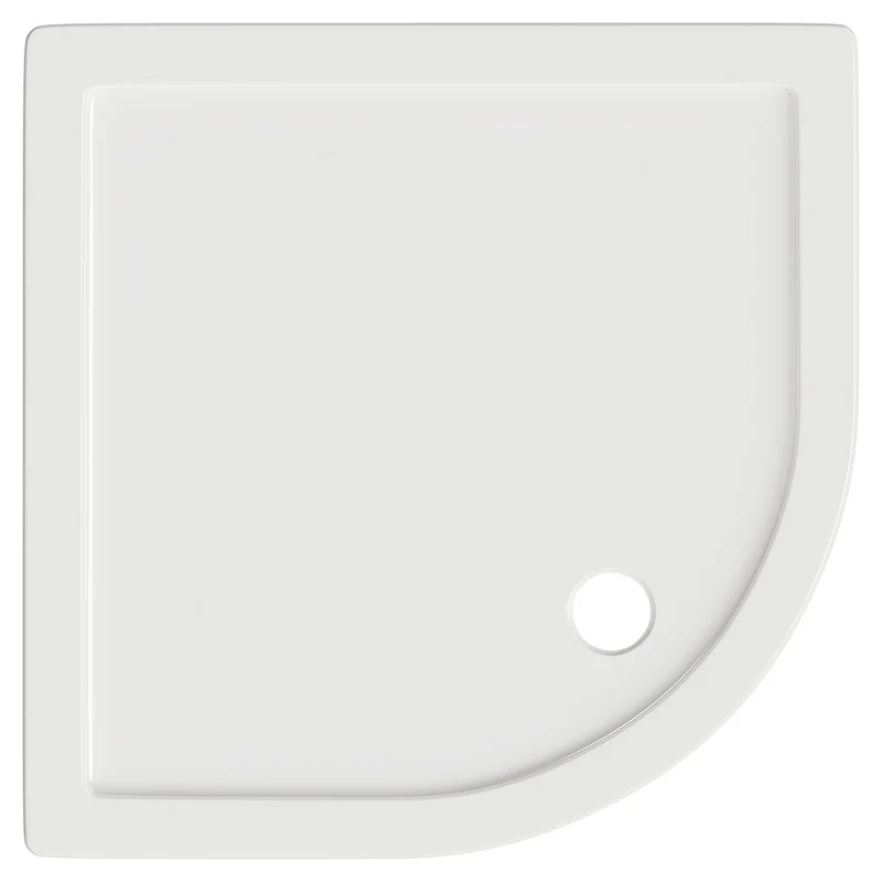 Stone Resin 40mm Quadrant Shower Tray & Waste 760 x 760mm