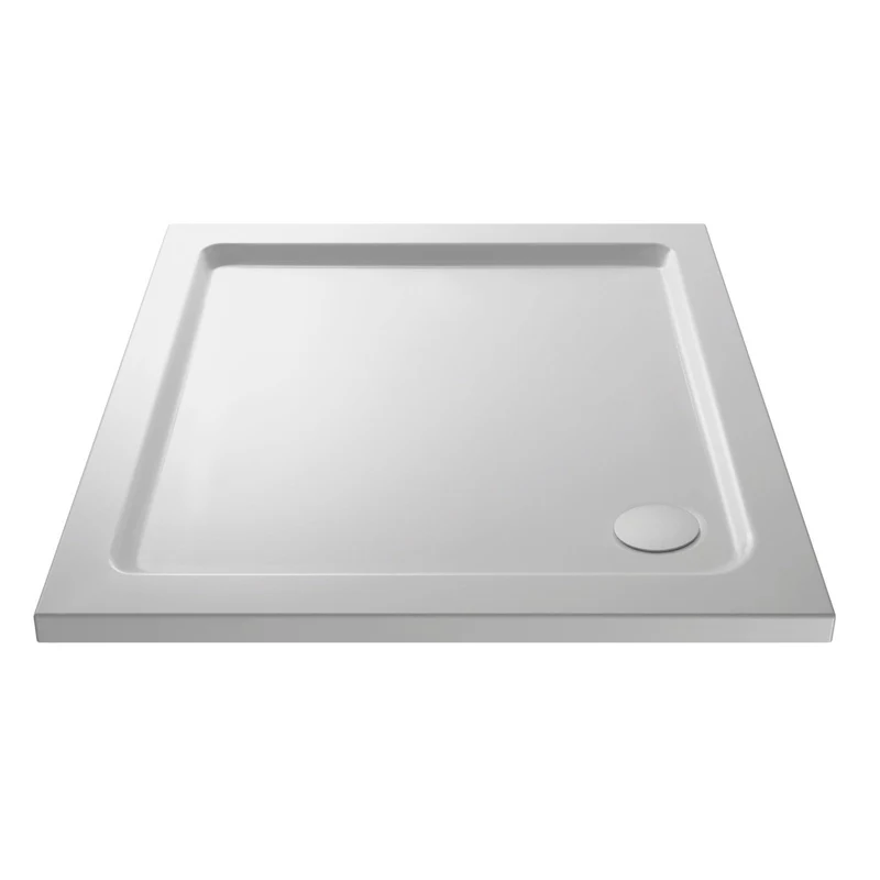 Stone Resin 40mm Square Shower Tray & Waste 760 x 760mm