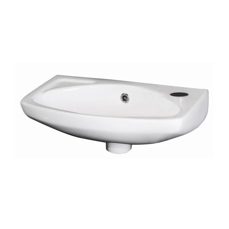Nuie Melbourne 450mm Wall Hung Basin Contemporary White Vitreous China 155x450x280mm