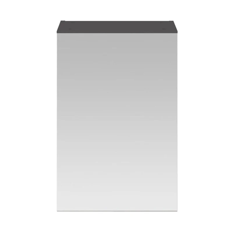 Nuie Fusion 450mm Mirror Cabinet Contemporary Gloss Grey MFC Painted Gloss 715x450x182mm