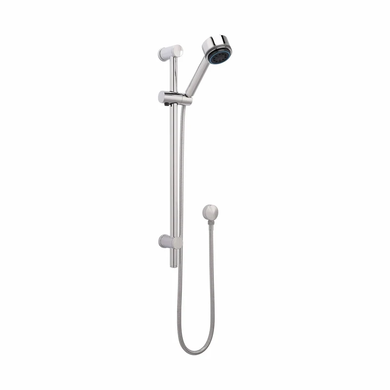 Nuie Slide Rail Kit Contemporary Chrome Brass ABS 660x25x81mm