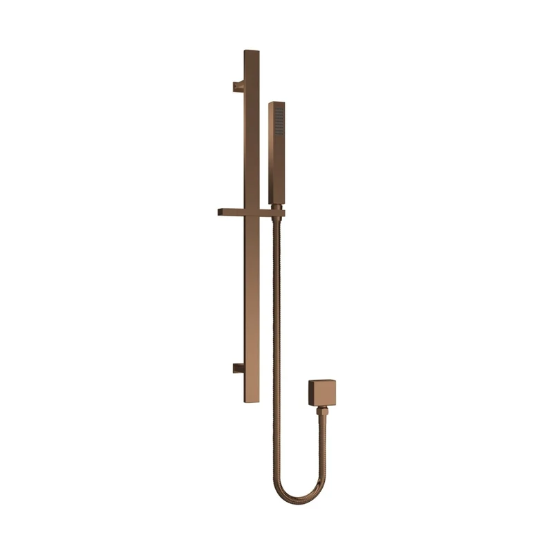 Nuie Sheer Rectangular Slider Rail Kit Contemporary Brushed Bronze ABS,brass 685x129x65mm