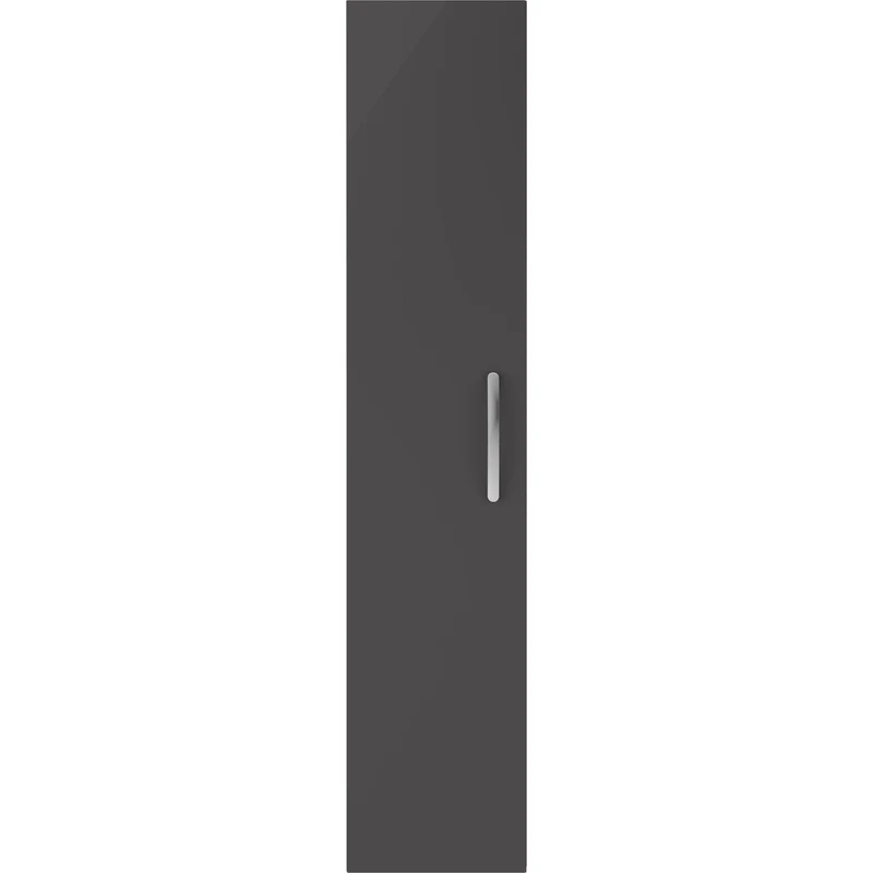 Cape 300mm Tall Unit With 1 Door - Gloss Grey
