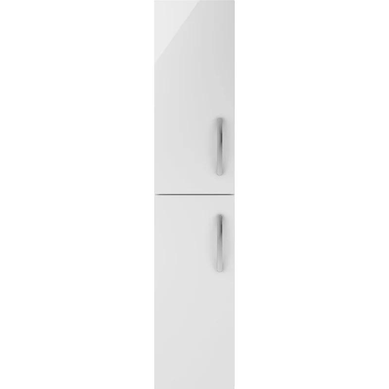 Cape 300mm Tall Unit With 2 Doors - Gloss White