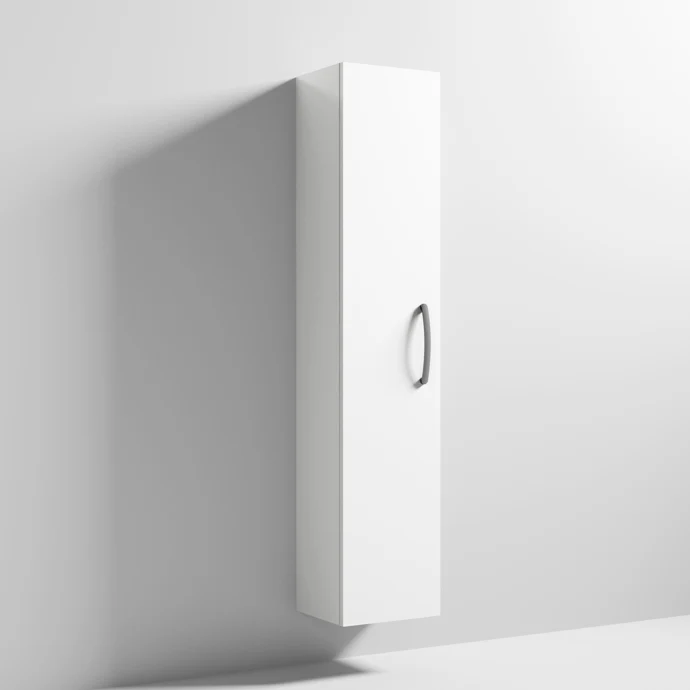 Cape 300mm Tall Unit With 1 Door - Gloss White