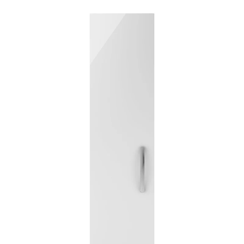 Cape 300mm Tall Unit With 1 Door - Gloss White