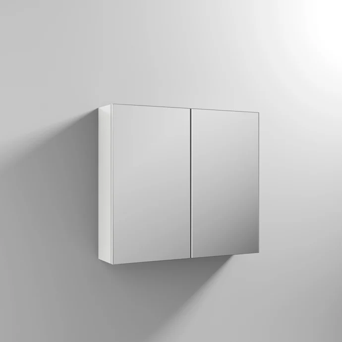 Cape 800mm Mirror Cabinet - Gloss White