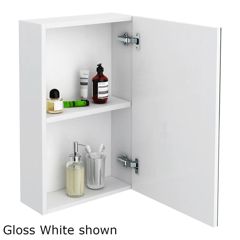 Cape 450mm Mirror Cabinet - Gloss White