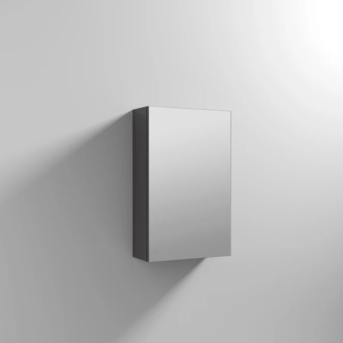 Cape 450mm Mirror Cabinet - Gloss Grey
