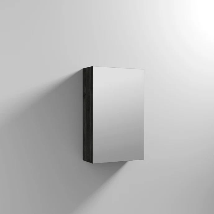 Cape 450mm Mirror Cabinet - Charcoal Black