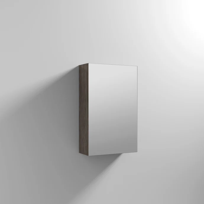 Cape 450mm Mirror Cabinet - Anthracite Woodgrain