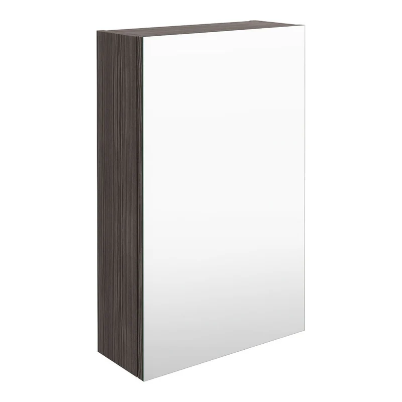 Cape 450mm Mirror Cabinet - Anthracite Woodgrain
