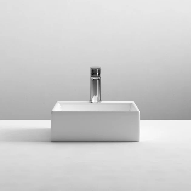 Marina Rectangular 335mm Countertop Basin With Tap Hole