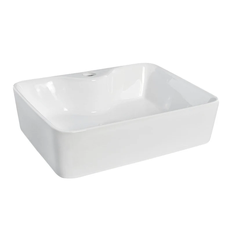 Como Rectangular 485mm Countertop Basin With Tap Hole