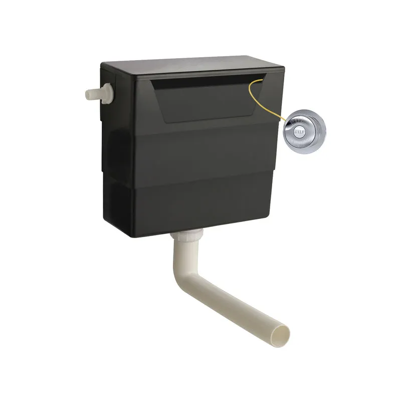 Universal Access Dual Flush Concealed Cistern With Side Inlet & Traditional Flush Button - Chrome
